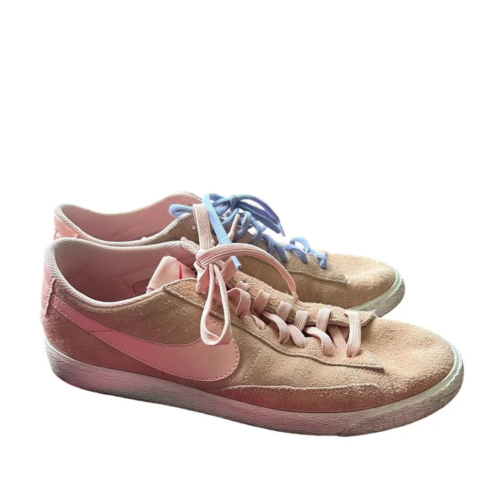 Nike Blazer Low Vintage artic suede Pink Mens Shoes Size‎ 12 Retro